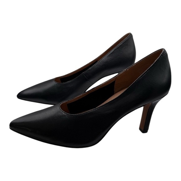 Madewell The Janet Pump in True Black Heel Stilettos Size 9.5 Career NN061 NEW - Picture 4 of 14